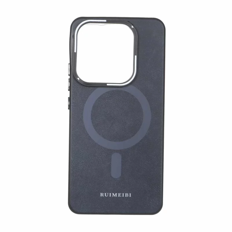 قاب Ruimeibi طرح مگ سیف لنز خطی Xiaomi Redmi Note 14 4G - سرمه ای تیره - تصویر 2