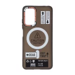 قاب Caution مات طرح مگ سیف دکمه متال Xiaomi Redmi Note 12 Pro 4G / Redmi Note 11 Pro - مشکی