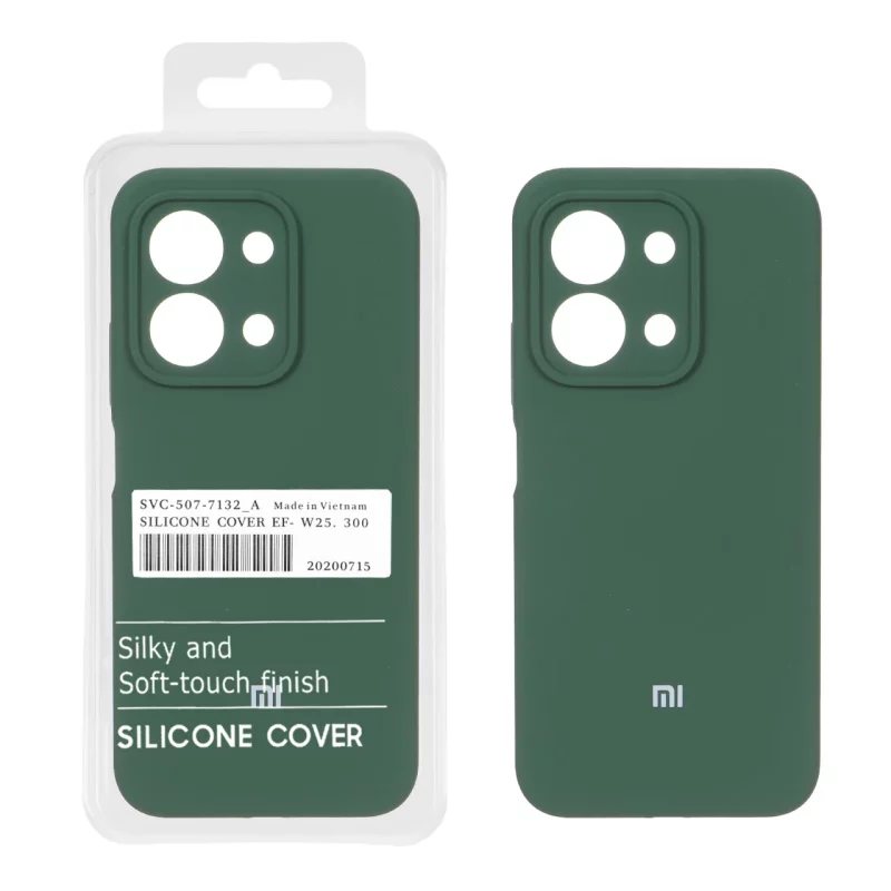 قاب سیلیکونی پاک کنی اورجینال درجه یک Xiaomi Redmi 15C / Poco C85 - سبز کد 3 (پک دار) - تصویر 2