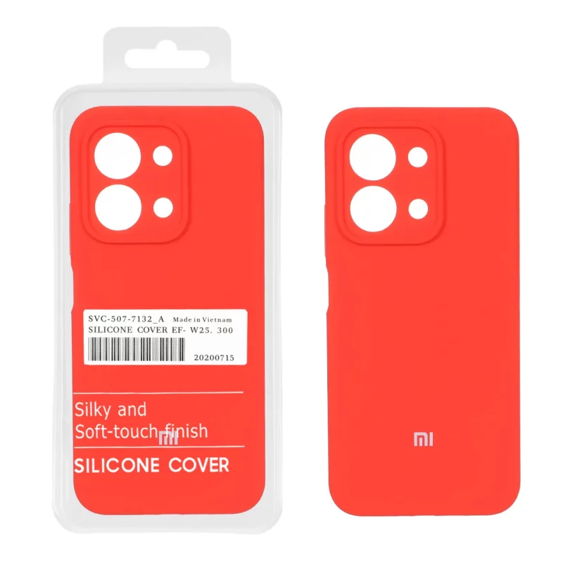 قاب سیلیکونی پاک کنی اورجینال درجه یک Xiaomi Redmi 15C / Poco C85 - قرمز (پک دار) - تصویر 2