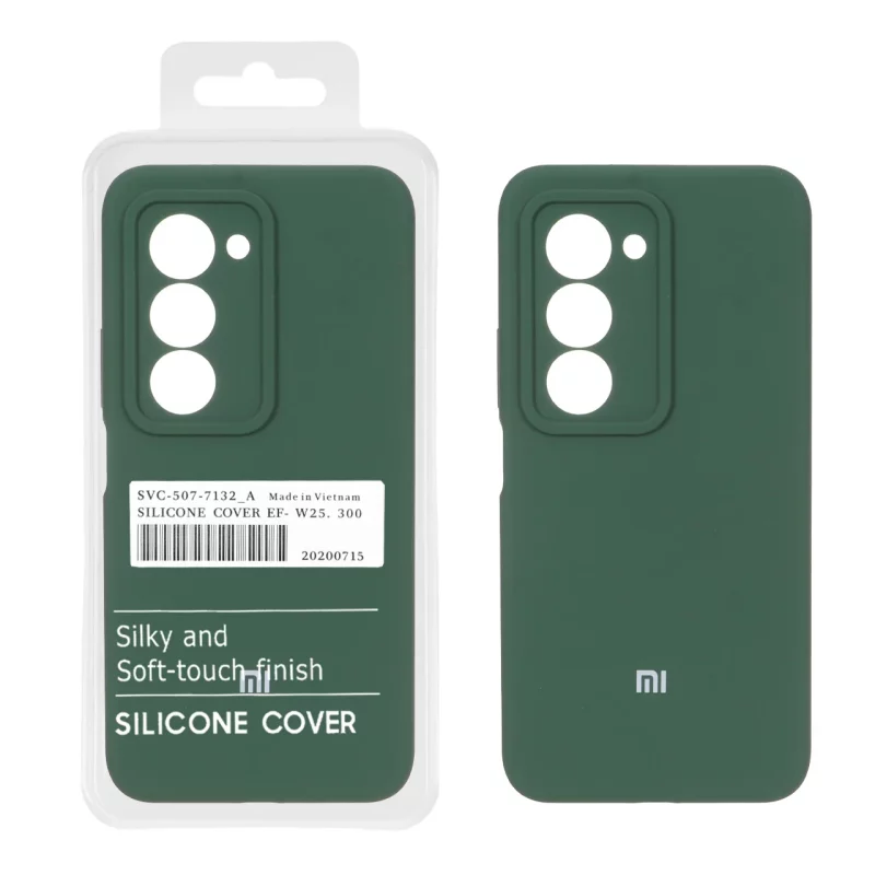 قاب سیلیکونی پاک کنی اورجینال درجه یک Xiaomi Redmi 15 4G - سبز کد 3 (پک دار) - تصویر 2