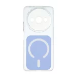 قاب مستطیلی دور ژله ای طرح مگ سیف لنز شفاف Xiaomi Redmi A3 / A3x / Poco C61 - یاسی