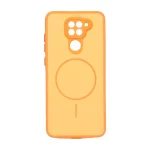 قاب Soft طرح مگ سیف محافظ لنزدار Xiaomi Redmi Note 9 / Redmi 10X 5G / Redmi 10X Pro 5G - نارنجی