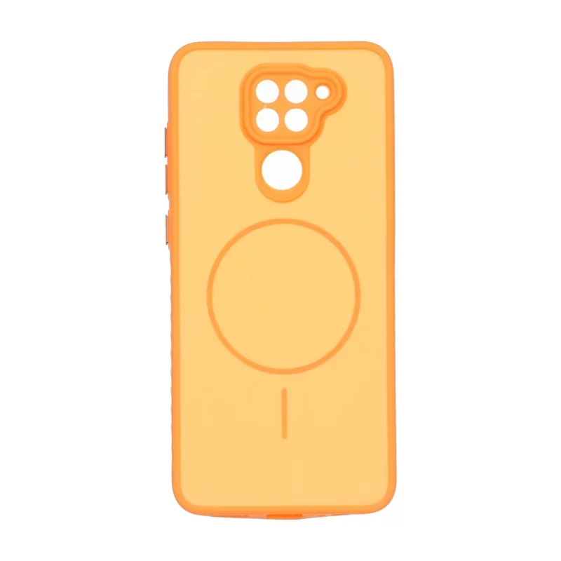 قاب Soft طرح مگ سیف محافظ لنزدار Xiaomi Redmi Note 9 / Redmi 10X 5G / Redmi 10X Pro 5G - نارنجی - تصویر 2
