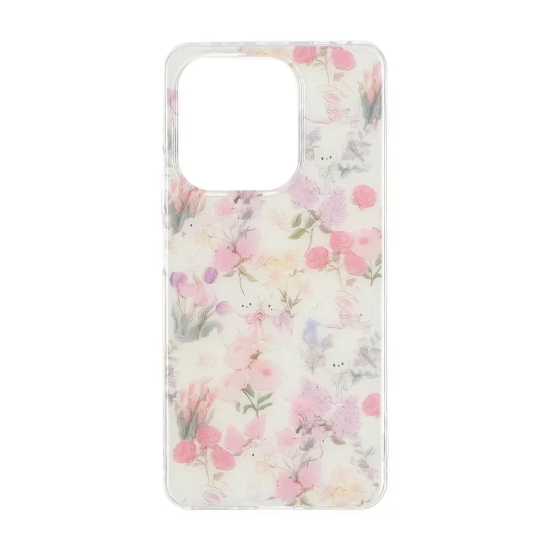 قاب Flower پشت سخت دور ژله ای Xiaomi Redmi Note 13 4G - طرح 55 - تصویر 2