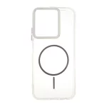قاب ژله ای شفاف لنز کروم طرح مگ سیف Xiaomi Redmi 15C / Poco C85 - خاکستری