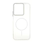 قاب ژله ای شفاف لنز کروم طرح مگ سیف Xiaomi Redmi 15C / Poco C85 - سفید