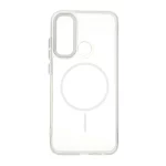 قاب ژله ای شفاف لنز کروم طرح مگ سیف Xiaomi Redmi Note 8 - سفید