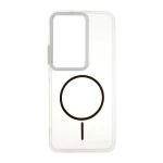 قاب ژله ای شفاف لنز کروم طرح مگ سیف Xiaomi Redmi 15 4G - مشکی