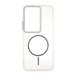 قاب ژله ای شفاف لنز کروم طرح مگ سیف Xiaomi Redmi 15 4G - خاکستری