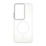 قاب ژله ای شفاف لنز کروم طرح مگ سیف Xiaomi Redmi 15 4G - سفید