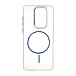 قاب ژله ای شفاف لنز کروم طرح مگ سیف Xiaomi Redmi Note 8 Pro - آبی کاربنی