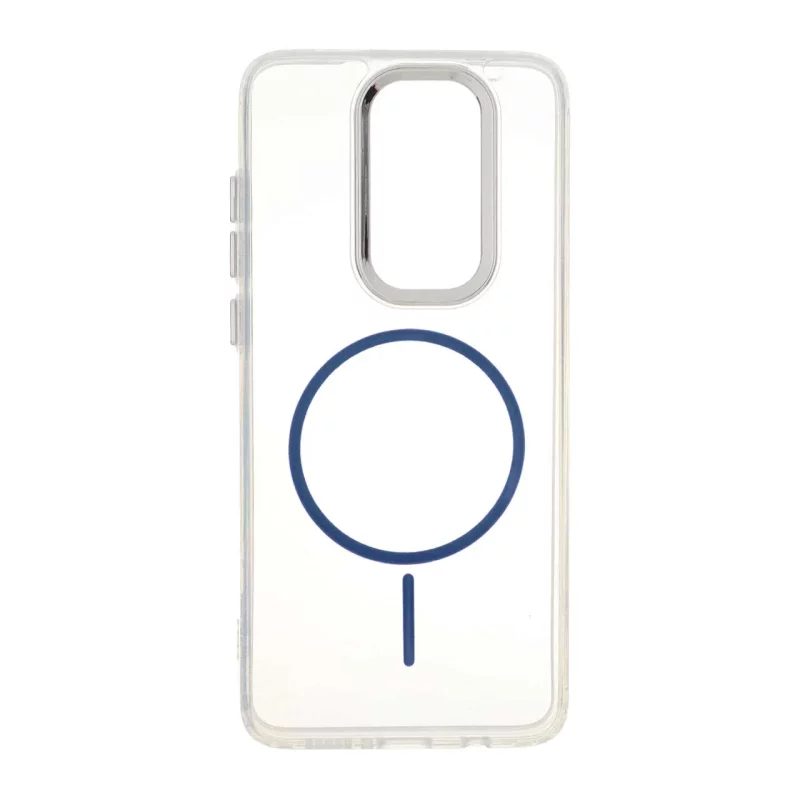 قاب ژله ای شفاف لنز کروم طرح مگ سیف Xiaomi Redmi Note 8 Pro - آبی کاربنی - تصویر 2