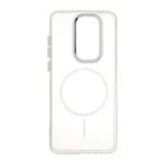 قاب ژله ای شفاف لنز کروم طرح مگ سیف Xiaomi Redmi Note 8 Pro - سفید