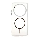 قاب ژله ای شفاف لنز کروم طرح مگ سیف Xiaomi Redmi 14C / Redmi A4 / Poco C75 - مشکی