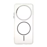 قاب ژله ای شفاف لنز کروم طرح مگ سیف Xiaomi Redmi 14C / Redmi A4 / Poco C75 - خاکستری