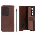 کیف موبایل مگنتی Crystal داخل مخمل Xiaomi Redmi 15 4G - قهوه ای