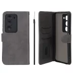 کیف موبایل مگنتی Crystal داخل مخمل Xiaomi Redmi 15 4G - طوسی
