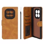 کیف موبایل مگنتی Crystal داخل مخمل Xiaomi Redmi Note 15 Pro 4G - عسلی