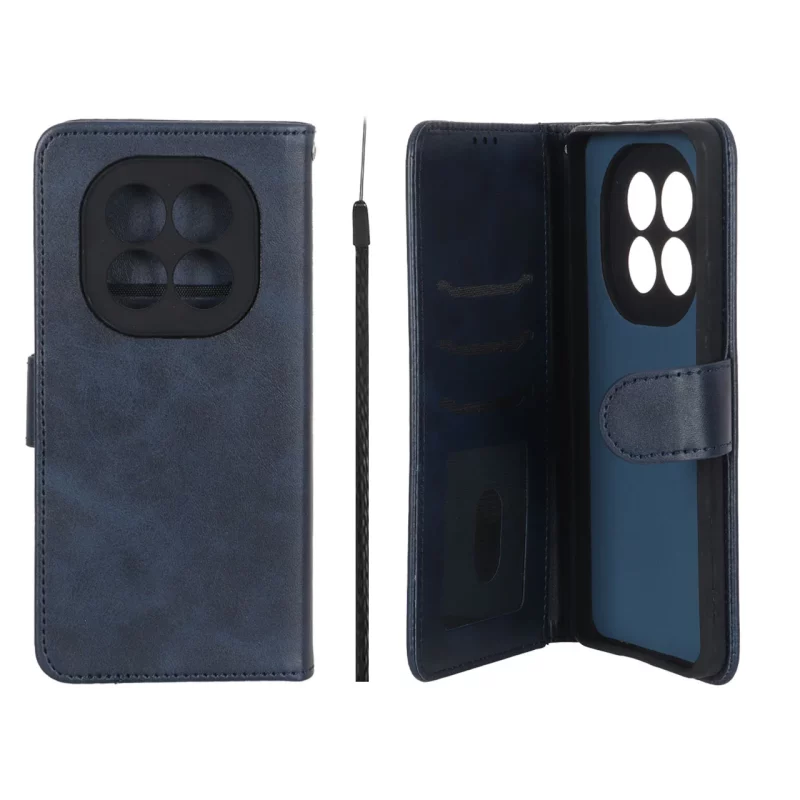کیف موبایل مگنتی Crystal داخل مخمل Xiaomi Redmi Note 15 Pro 4G - سرمه ای - تصویر 2