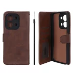 کیف موبایل مگنتی Crystal داخل مخمل Xiaomi Redmi 15C / Poco C85 - قهوه ای