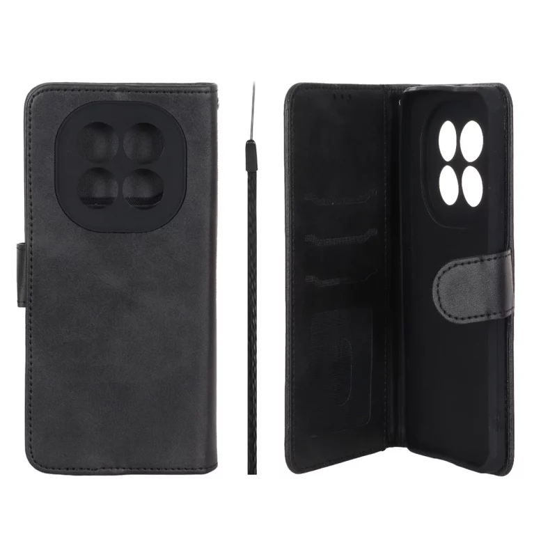 کیف موبایل مگنتی Crystal داخل مخمل Xiaomi Redmi Note 15 - مشکی - تصویر 2