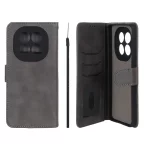 کیف موبایل مگنتی Crystal داخل مخمل Xiaomi Redmi Note 15 - طوسی