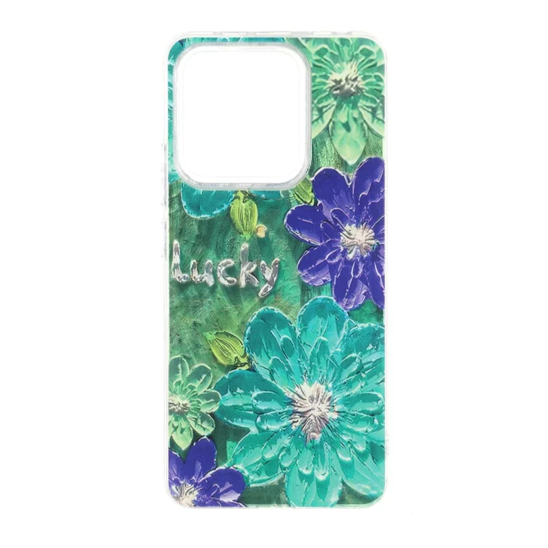 قاب اطلسی Flower دور شفاف Xiaomi Redmi Note 13 4G - طرح 13 - تصویر 2