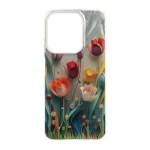 قاب اطلسی Flower دور شفاف Xiaomi Redmi 15C / Poco C85 - طرح 44