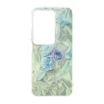 قاب اطلسی Flower دور شفاف Xiaomi Redmi 15 4G - طرح 82