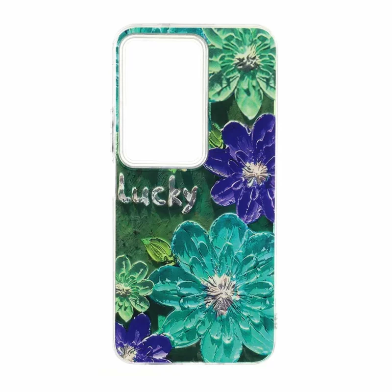 قاب اطلسی Flower دور شفاف Xiaomi Redmi 15 4G - طرح 86 - تصویر 2