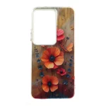قاب اطلسی Flower دور شفاف Xiaomi Redmi 15 4G - طرح 87