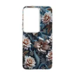 قاب اطلسی Flower دور شفاف Xiaomi Redmi 15 4G - طرح 89