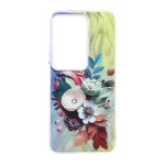قاب اطلسی Flower دور شفاف Xiaomi Redmi 15 4G - طرح 90