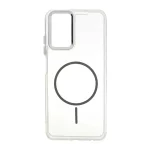 قاب ژله ای شفاف لنز کروم طرح مگ سیف Xiaomi Redmi Note 10 4G / Redmi Note 10S / Poco M5S - خاکستری