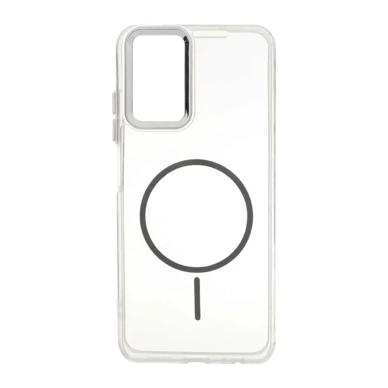 قاب ژله ای شفاف لنز کروم طرح مگ سیف Xiaomi Redmi Note 10 4G / Redmi Note 10S / Poco M5S - خاکستری - تصویر 2