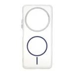 قاب ژله ای شفاف لنز کروم طرح مگ سیف Xiaomi Redmi 14C / Redmi A4 / Poco C75 - آبی کاربنی