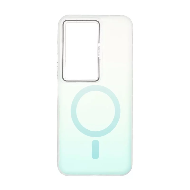 قاب Funnyrich طرح مگ سیف دور مات Xiaomi Redmi 15 4G - سبزآبی - تصویر 2