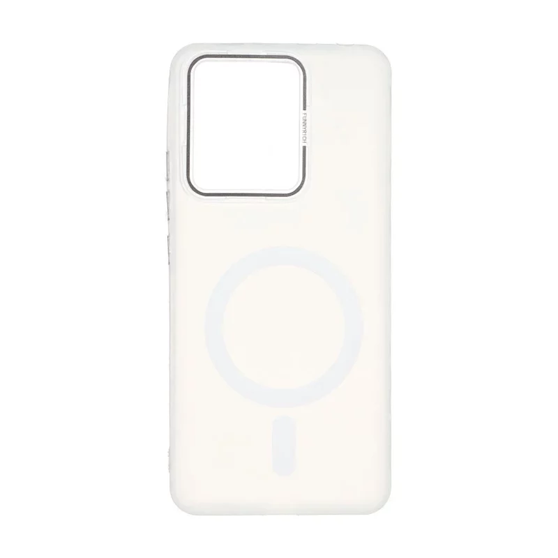 قاب Funnyrich طرح مگ سیف دور مات Xiaomi Redmi Note 13 4G - سفید - تصویر 2