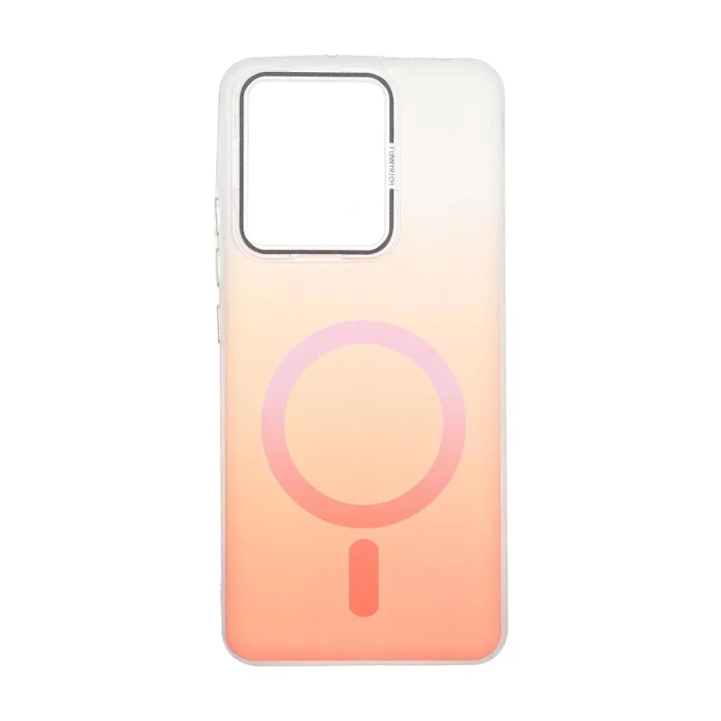 قاب Funnyrich طرح مگ سیف دور مات Xiaomi Redmi Note 13 4G - نارنجی - تصویر 2