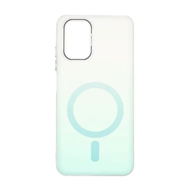 قاب Funnyrich طرح مگ سیف دور مات Xiaomi Redmi Note 10 4G / Redmi Note 10S / Poco M5S - سبزآبی - تصویر 2