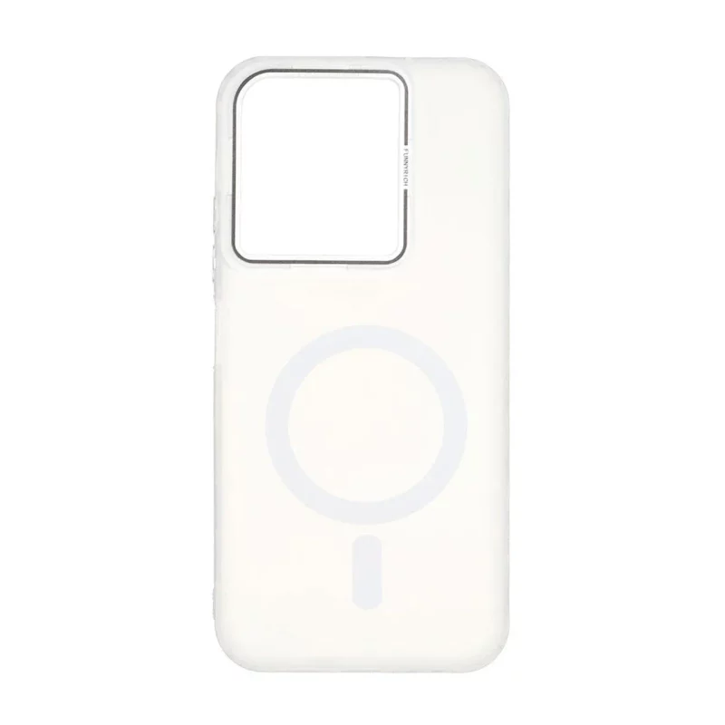 قاب Funnyrich طرح مگ سیف دور مات Xiaomi Redmi 15C / Poco C85 - سفید - تصویر 2