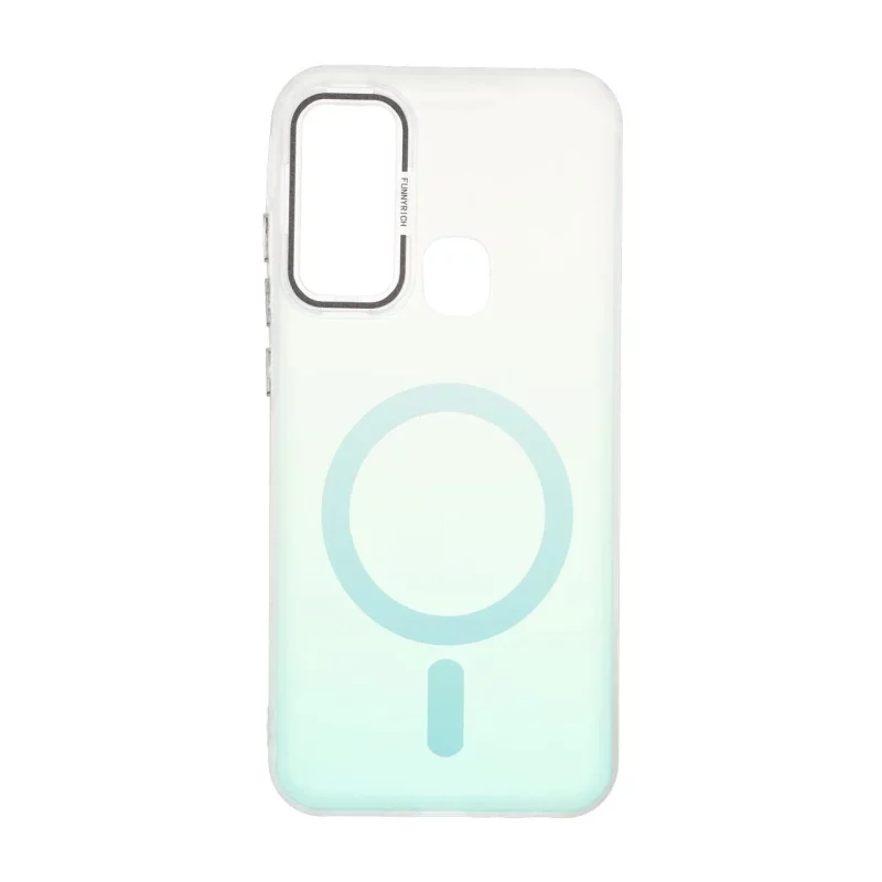 قاب Funnyrich طرح مگ سیف دور مات Xiaomi Redmi Note 8 - سبزآبی - تصویر 2
