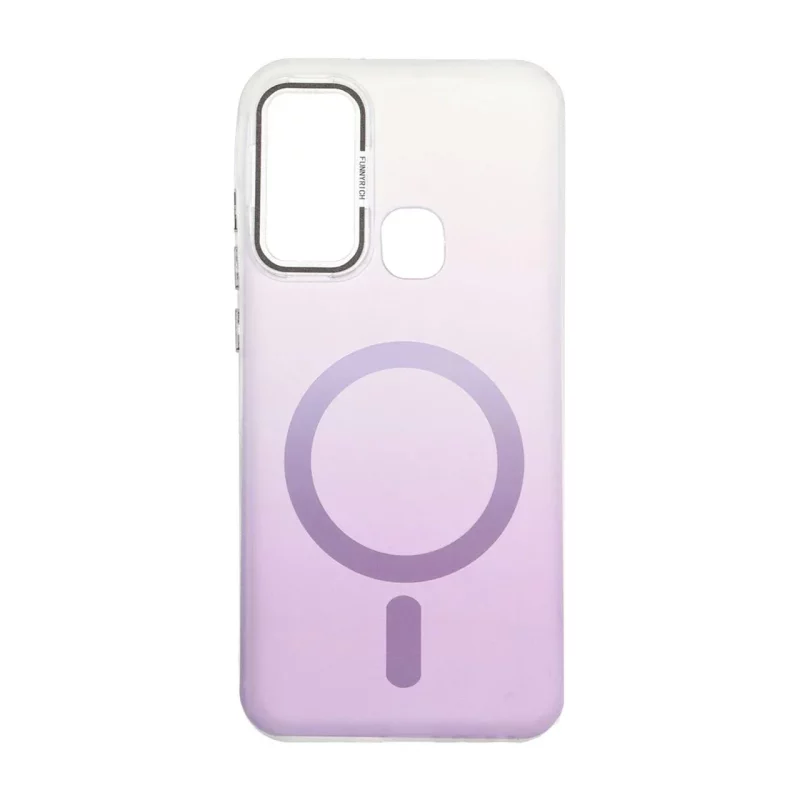 قاب Funnyrich طرح مگ سیف دور مات Xiaomi Redmi Note 8 - بنفش - تصویر 2