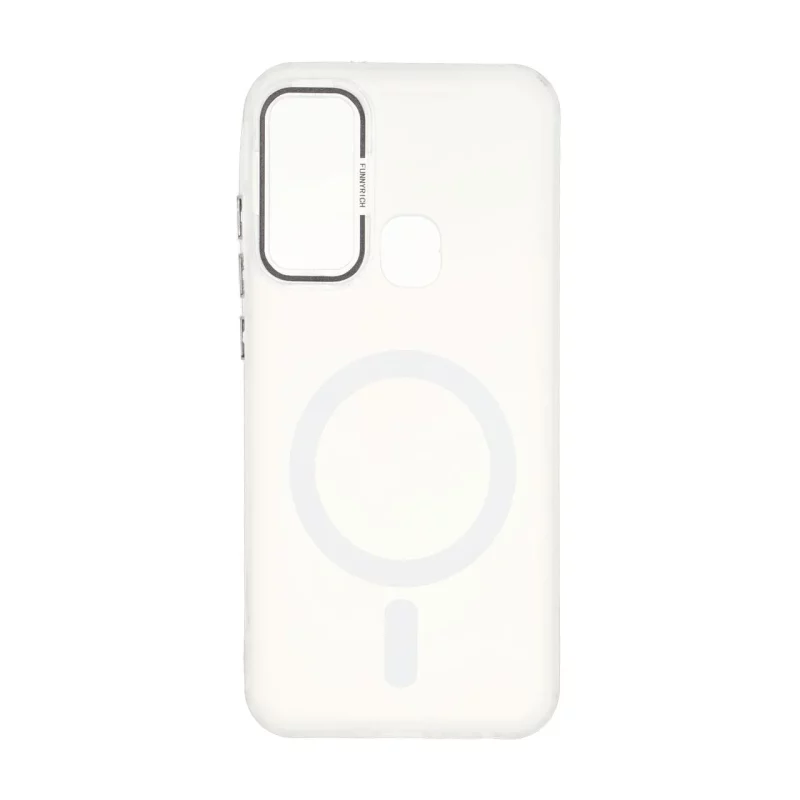 قاب Funnyrich طرح مگ سیف دور مات Xiaomi Redmi Note 8 - سفید - تصویر 2