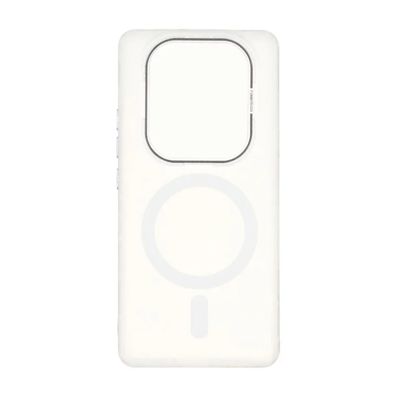 قاب Funnyrich طرح مگ سیف دور مات Xiaomi Redmi Note 14 Pro 4G - سفید - تصویر 2