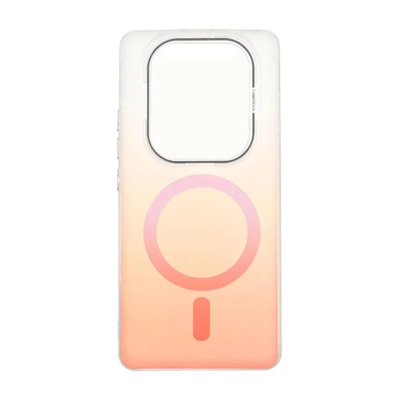 قاب Funnyrich طرح مگ سیف دور مات Xiaomi Redmi Note 14 Pro 4G - نارنجی - تصویر 2