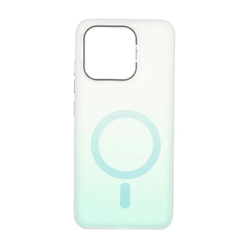 قاب Funnyrich طرح مگ سیف دور مات Xiaomi Redmi 12C / Redmi 11A / Poco C55 - سبزآبی - تصویر 2