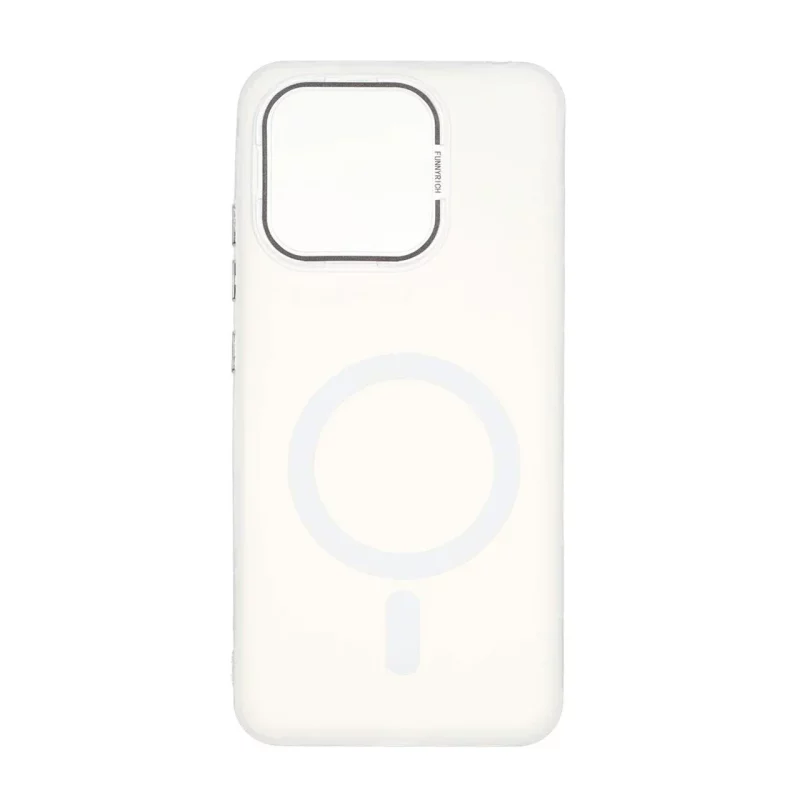 قاب Funnyrich طرح مگ سیف دور مات Xiaomi Redmi 12C / Redmi 11A / Poco C55 - سفید - تصویر 2