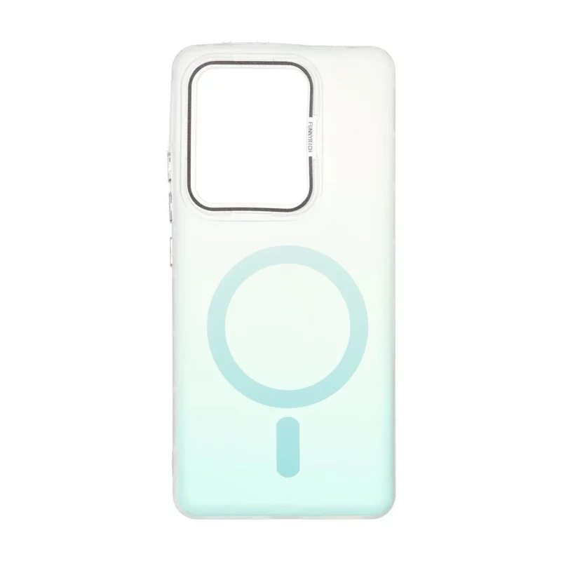 قاب Funnyrich طرح مگ سیف دور مات Xiaomi Redmi Note 14S / Note 13 Pro 4G / Poco M6 Pro 4G - سبزآبی - تصویر 2